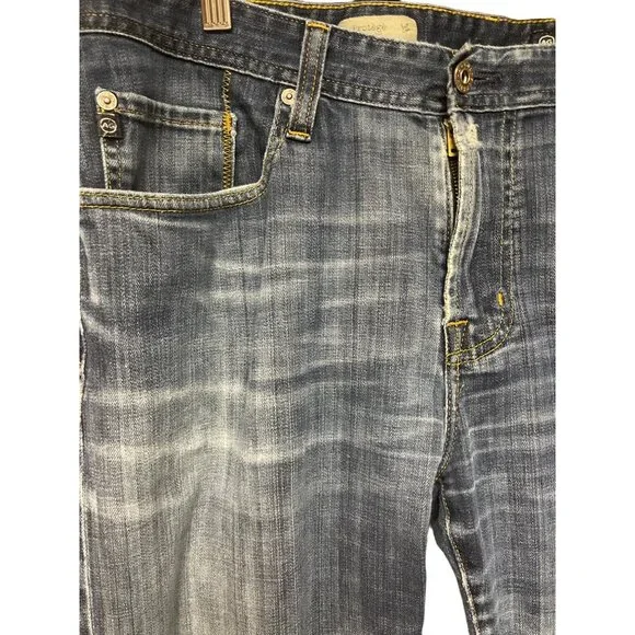 AG Adriano Goldschmied Protoge Men's Jeans Straight Leg Denim Size 36 Distressed - Picture 4 of 9